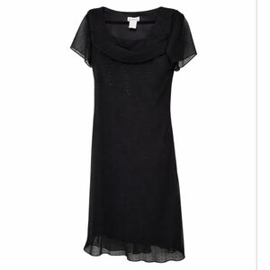 Vintage Ultra Dress New York Women's Size 18 Short Sleeve Little Black Dress